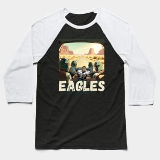 Philadelphia eagles football player graphic design cartoon style beautiful artwork Baseball T-Shirt